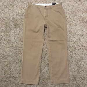 Polo Ralph Lauren Men's 34x28 Polo Chino Pants Khaki Classic Fit Cotton Twill
